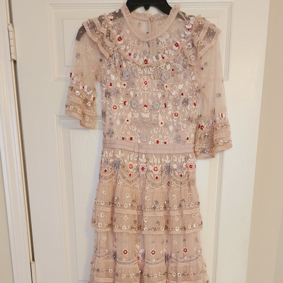 Needle & Thread Eden Tiered Embellished Tulle Gown - Picture 9 of 11